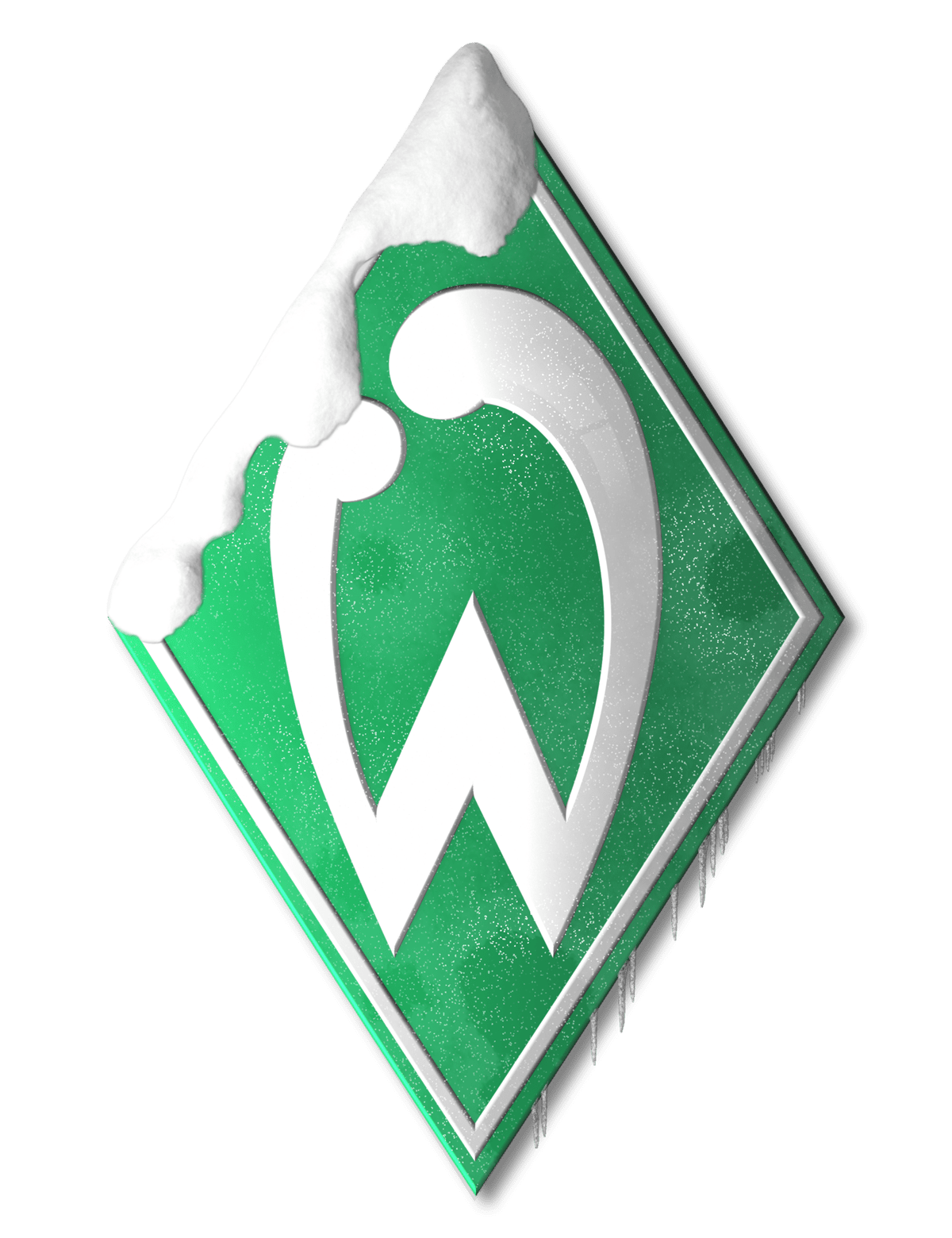 3D-Logo Winter Werder Bremen